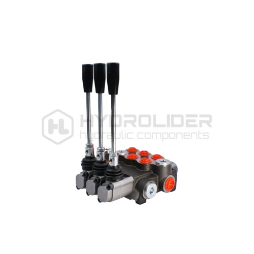 Hydraulický rozdeľovač 3 sekciový 40L/min s jednou jednočinnou časťou Badestnost: 03P40 A1A1C1 GKZ1