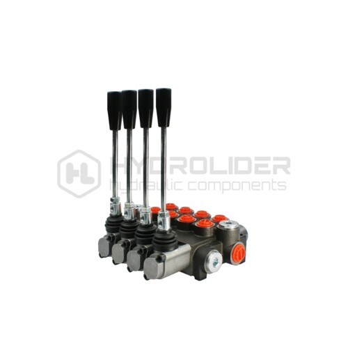 Hydraulický rozdeľovač 4 sekciový 40L/min Badestnost: 04P40 A1A1A1A1 GKZ1