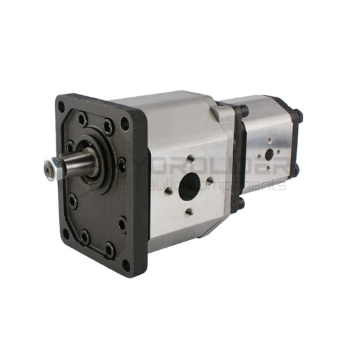 Hydraulické ozubené čerpadlo vpravo 2-dielny objem 3: 33/20 cm3/otáčok (1500 ot/min): 50/30 l/min Možnosť na výber roznych veľkosti