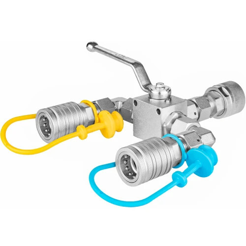 Hydraulický prepínací ventil 3/2 + EURO rýchlospojky