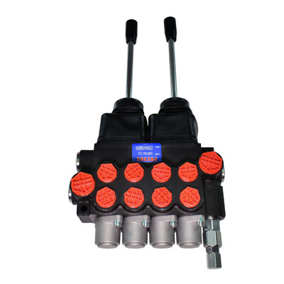 Hydraulický rozdeľovač , 4-sekciový, 40 l, 2 joysticky