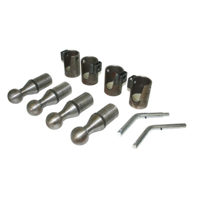 Sada 4 vyklápacích gúľ s priemerom 50 do 3,5 tony