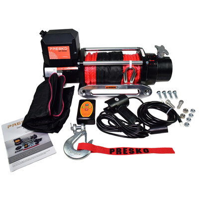 Navijak so syntetickým lanom - PEW12000 12V - 5,5T - 12000 lbs