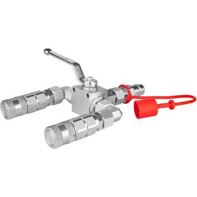 Hydraulický prepínací ventil 3/2 – EURO / ploché rýchlospojky